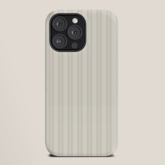 Pale Neutral Classic Double Stripe Pattern iPhone Case Gallery Image 20