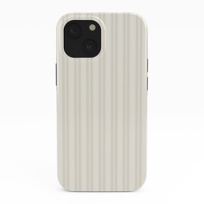 Pale Neutral Classic Double Stripe Pattern iPhone Case Gallery Image 38