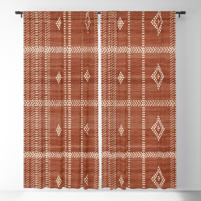 Musa in Rust Window Curtain Gallery Image 1