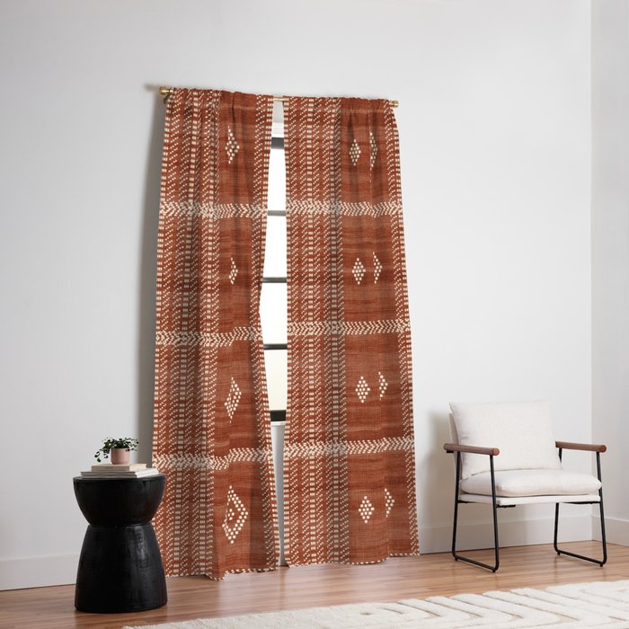 Musa in Rust Window Curtain Gallery Image 6
