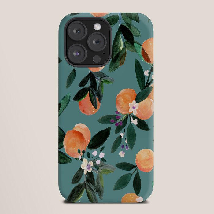 Dear Clementine - oranges teal by Crystal Walen iPhone Case Gallery Image 20