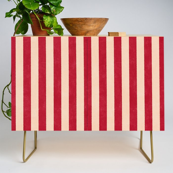 STRIPES 001 L - Tomato Credenza Gallery Image 1