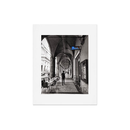 Black and white Bologna Street Photography Art Print Gallery Image 4
