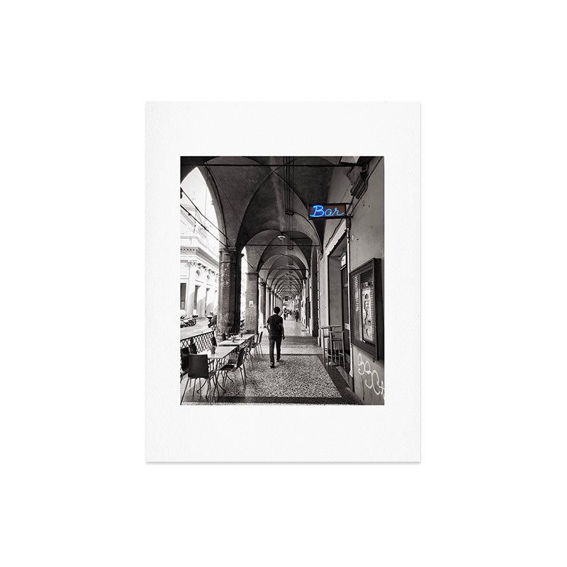 Black and white Bologna Street Photography Art Print Gallery Image 6