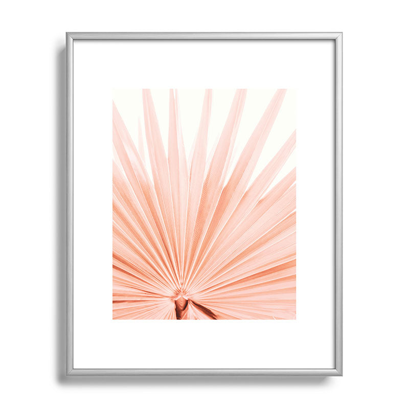 Blush Pink Fan Palm Framed Art Print Gallery Image 95