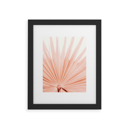 Blush Pink Fan Palm Framed Art Print Gallery Image 33