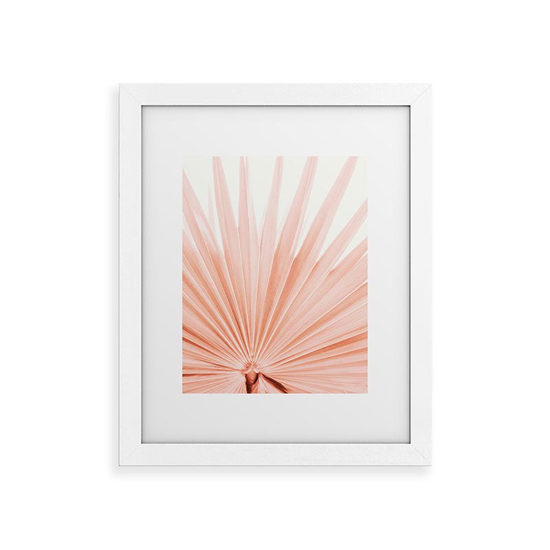 Blush Pink Fan Palm Framed Art Print Gallery Image 51