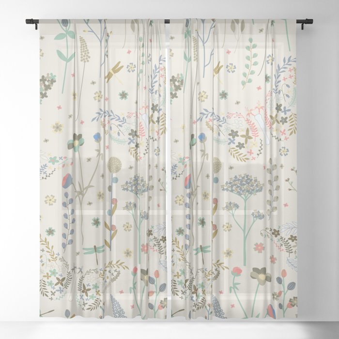 Wildflower Meadow Window Curtain Gallery Image 17