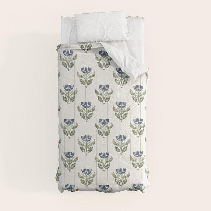 Stamped Floral Comforter Gallery Image 9
