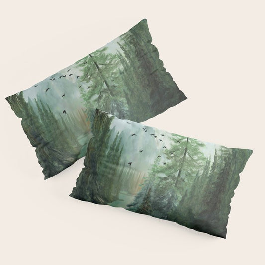 Mountain Morning 2 Pillow Sham Gallery Image 2