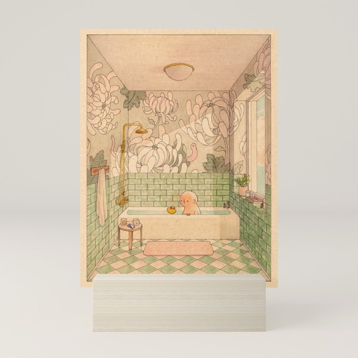 Bath in Green Mini Art Print Gallery Image 5