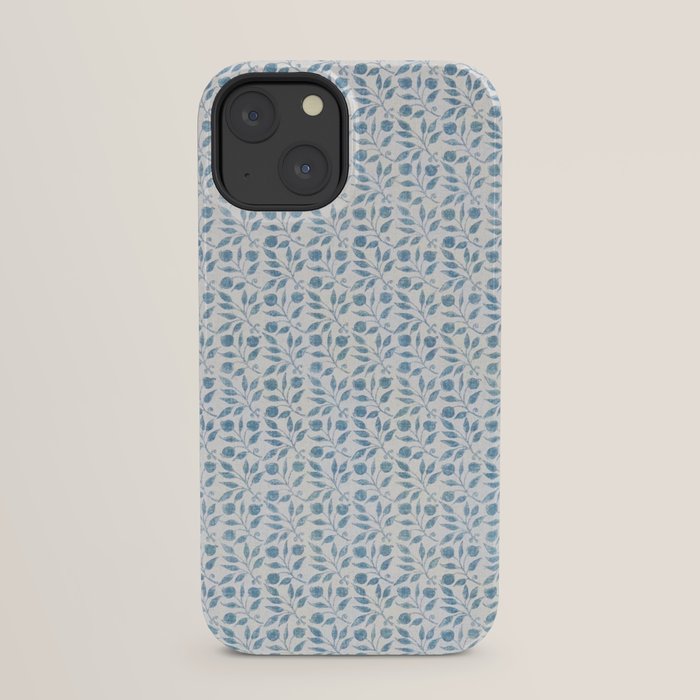 William Morris Vintage Rosehip Mineral Blue iPhone Case Gallery Image 29