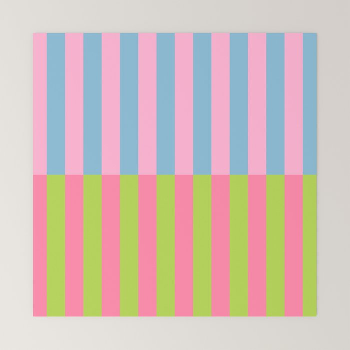 Vibrant color block pattern Mini Art Print Gallery Image 6
