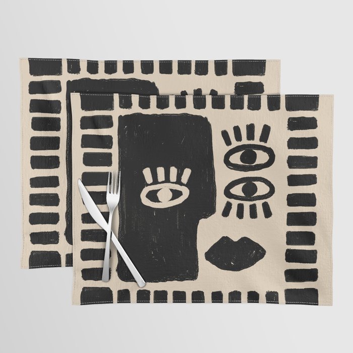 Artsy Face Placemat Gallery Image 2