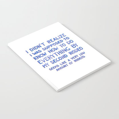 This Is My Second Rodeo Notebook Gallery Image 1