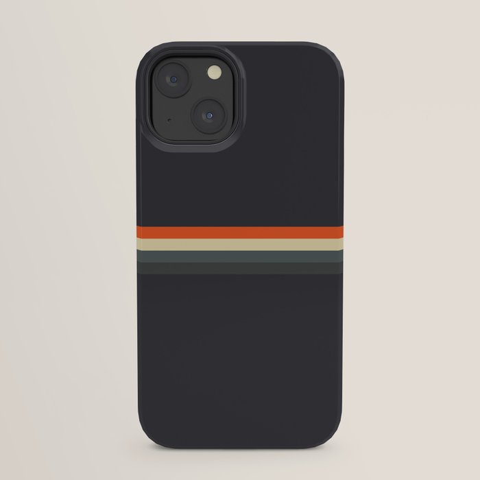 Fujitaka - Classic Dark Retro Stripes iPhone Case Gallery Image 29