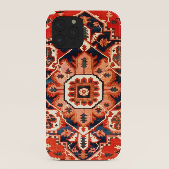 Heriz Serapi Azerbaijan Antique Persian Rug Print iPhone Case Gallery Image 40
