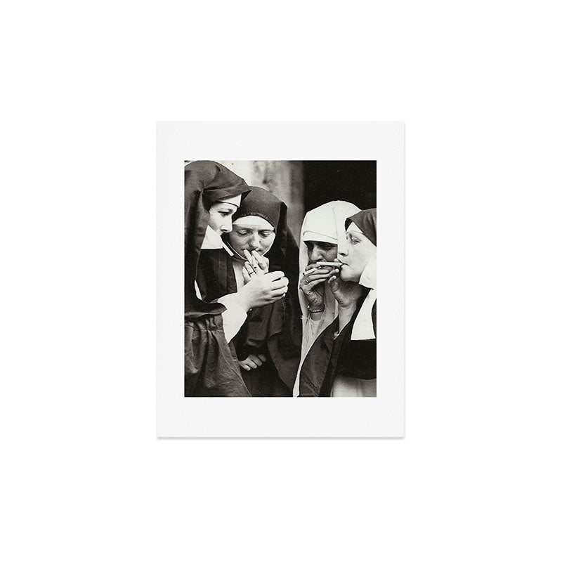 Nuns Smoking Art Print Gallery Image 2