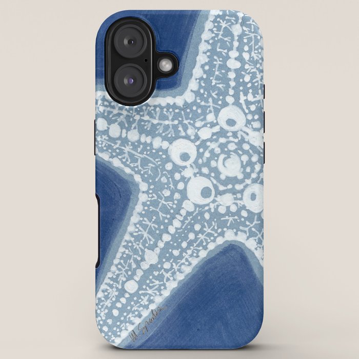 Starfish Blue and White iPhone Case Gallery Image 5