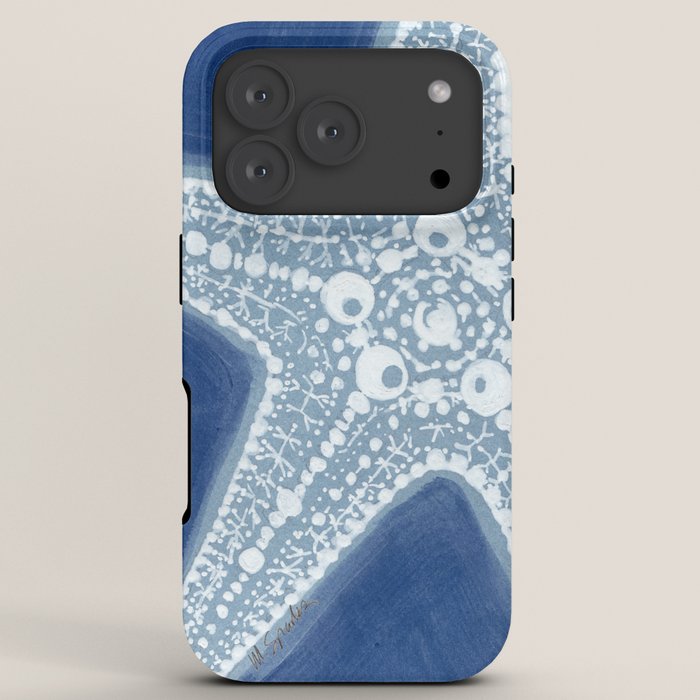Starfish Blue and White iPhone Case Gallery Image 7