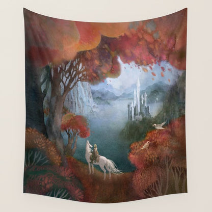 Traveller and the Fairy Castle Wall Tapestry Gallery Image 2