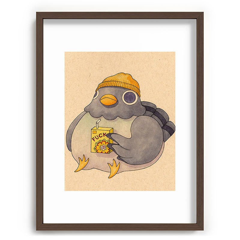 'Fuck' Pigeon 07 Framed Art Print Gallery Image 91
