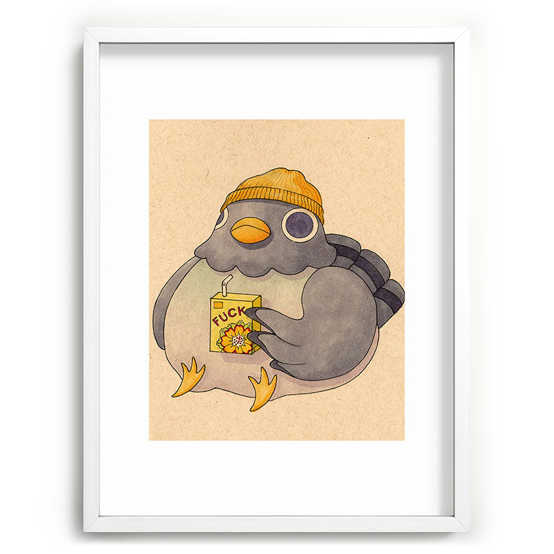 'Fuck' Pigeon 07 Framed Art Print Gallery Image 107