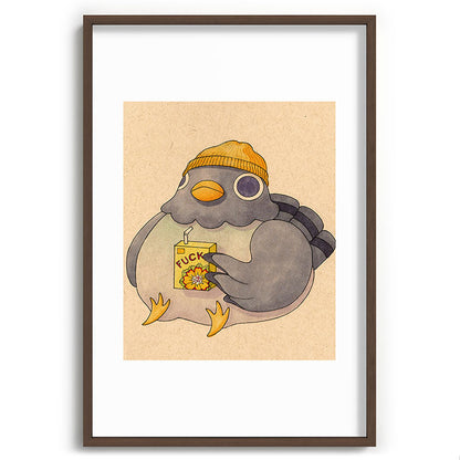 'Fuck' Pigeon 07 Framed Art Print Gallery Image 94
