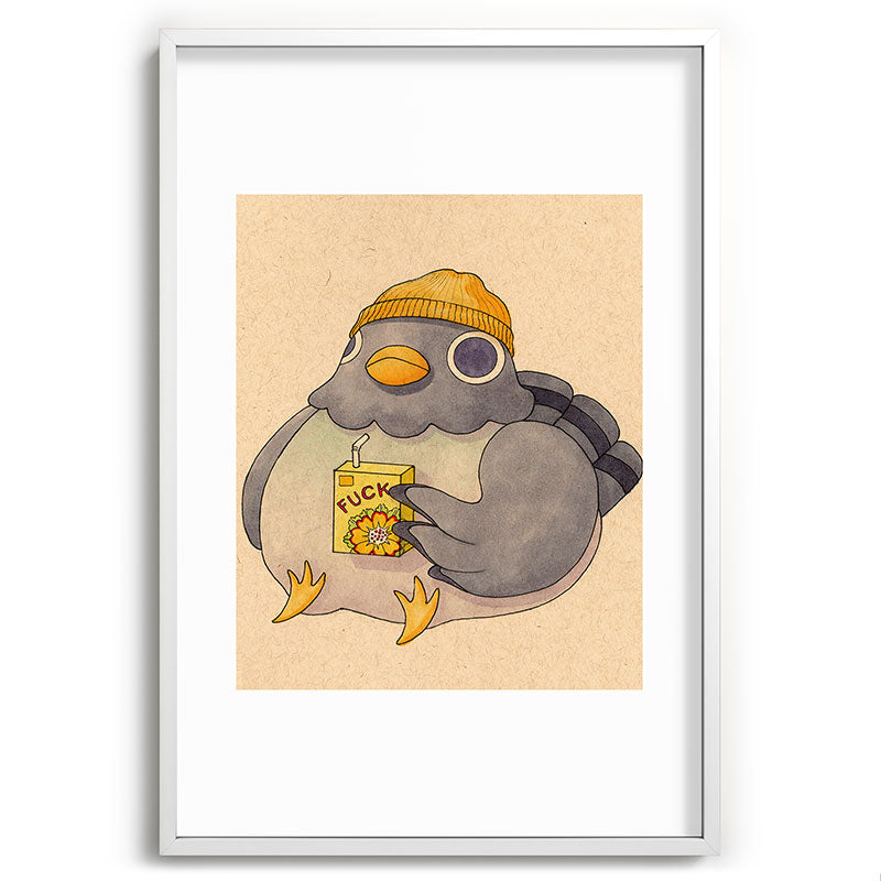 'Fuck' Pigeon 07 Framed Art Print Gallery Image 110
