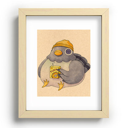 'Fuck' Pigeon 07 Framed Art Print Gallery Image 95