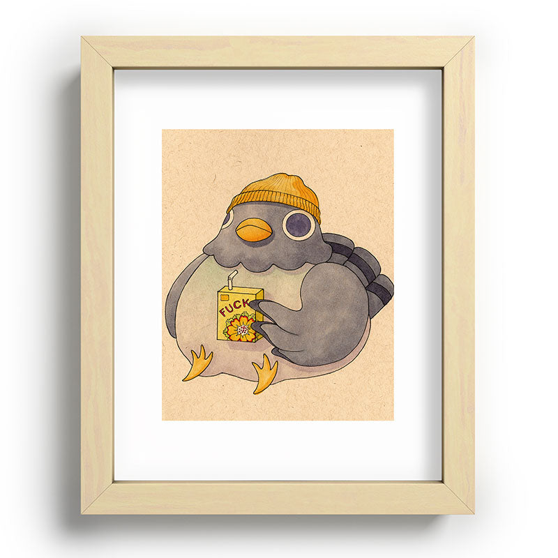'Fuck' Pigeon 07 Framed Art Print Gallery Image 96