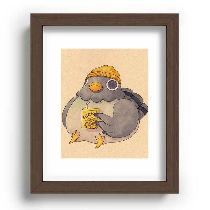 'Fuck' Pigeon 07 Framed Art Print Gallery Image 86