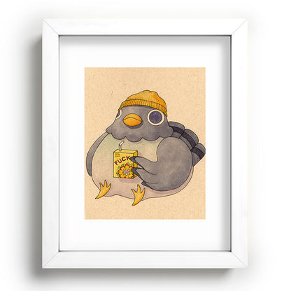 'Fuck' Pigeon 07 Framed Art Print Gallery Image 104
