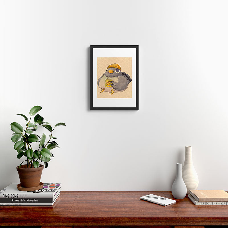 'Fuck' Pigeon 07 Framed Art Print Gallery Image 4