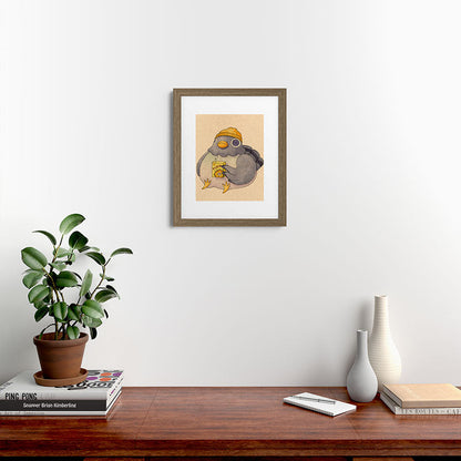 'Fuck' Pigeon 07 Framed Art Print Gallery Image 53