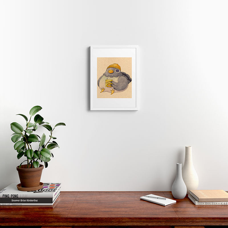 'Fuck' Pigeon 07 Framed Art Print Gallery Image 32