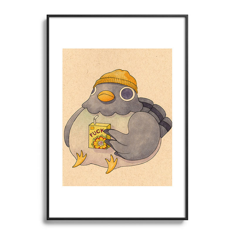 'Fuck' Pigeon 07 Framed Art Print Gallery Image 113