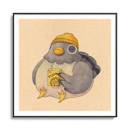 'Fuck' Pigeon 07 Framed Art Print Gallery Image 126