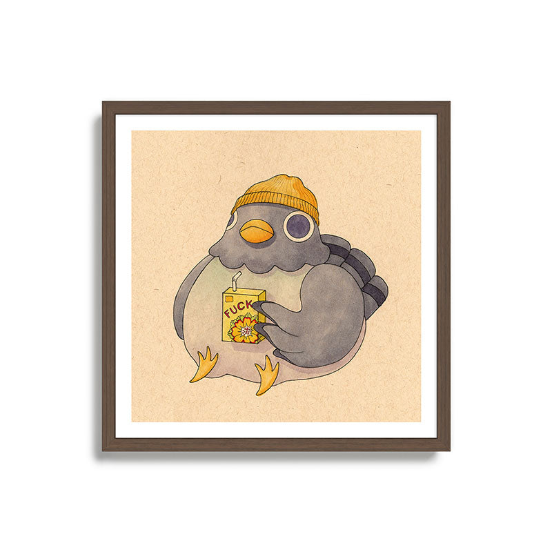 'Fuck' Pigeon 07 Framed Art Print Gallery Image 17