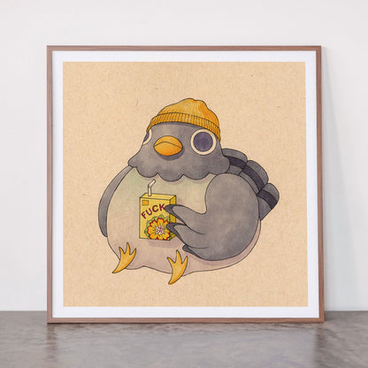 'Fuck' Pigeon 07 Framed Art Print Gallery Image 21