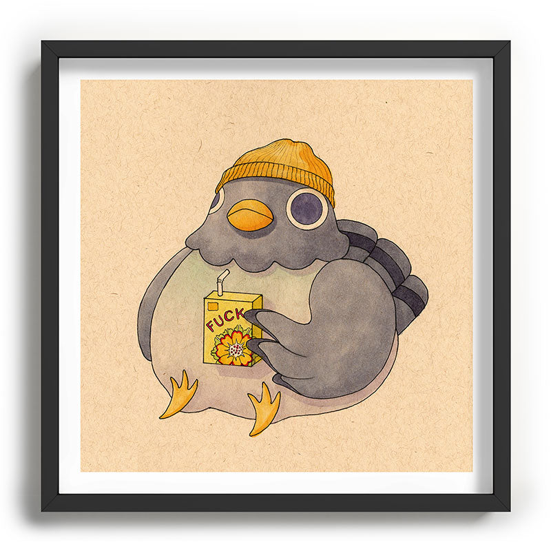'Fuck' Pigeon 07 Framed Art Print Gallery Image 93