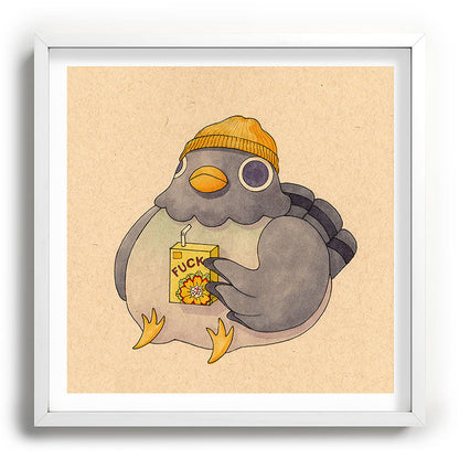 'Fuck' Pigeon 07 Framed Art Print Gallery Image 118