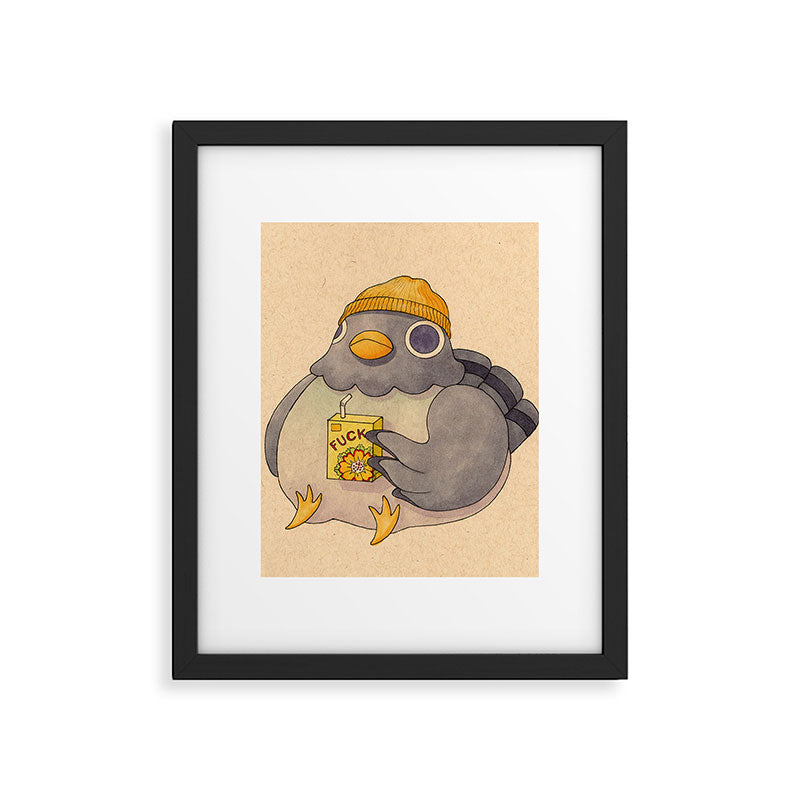 'Fuck' Pigeon 07 Framed Art Print Gallery Image 3