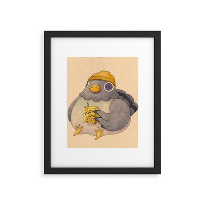 'Fuck' Pigeon 07 Framed Art Print Gallery Image 6