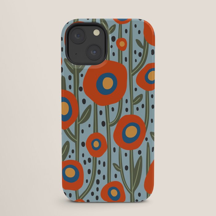 Flower Market Amsterdam, Modern Retro Flower Print iPhone Case Gallery Image 25