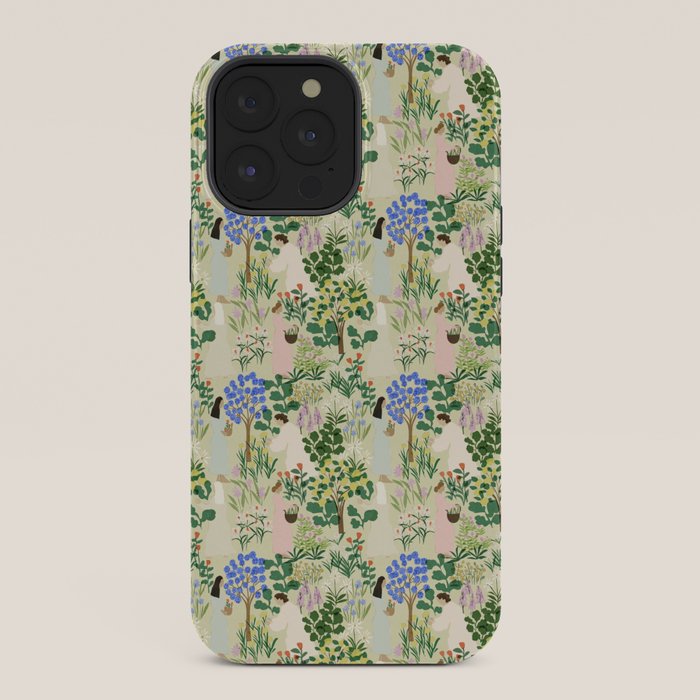 Ladies working in the garden (BEIGE) iPhone Case Gallery Image 36