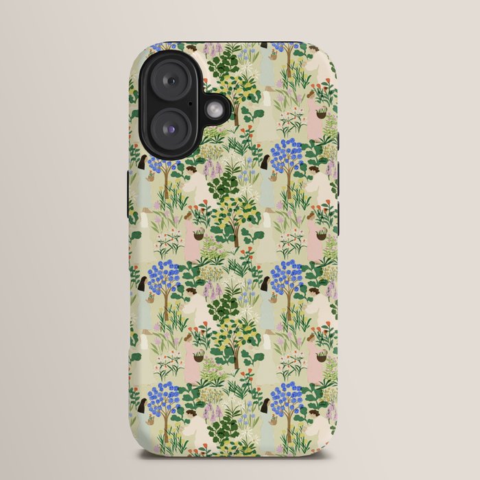 Ladies working in the garden (BEIGE) iPhone Case Gallery Image 13