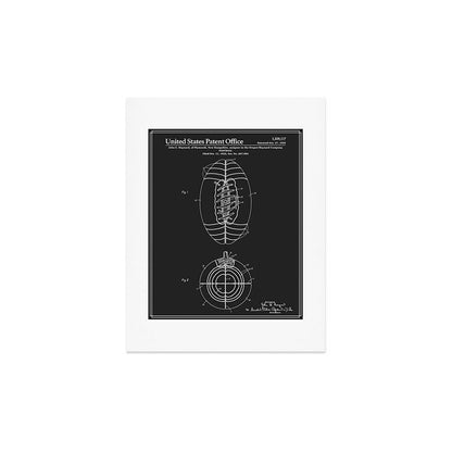 Football Patent - Black Art Print Gallery Image 3