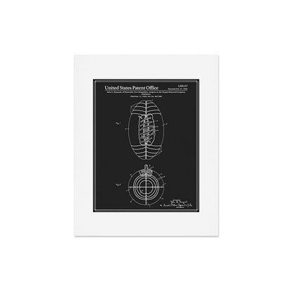 Football Patent - Black Art Print Gallery Image 5