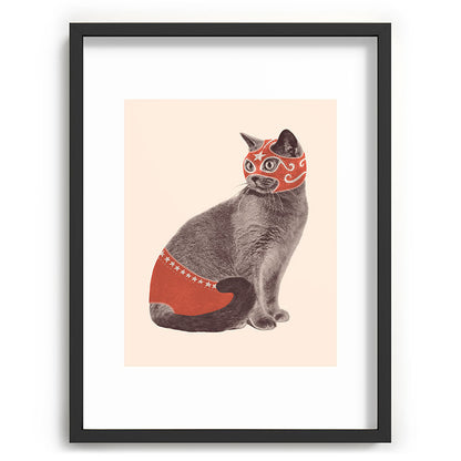 Cat Wrestler Framed Art Print Gallery Image 61